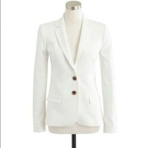 White J Crew Wool Blazer